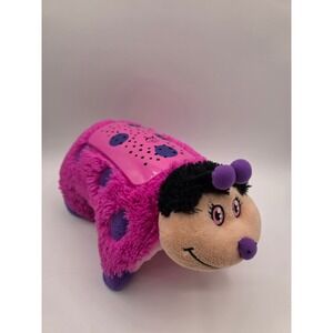 Pillow Pets Dream Lites Jolly Ladybug Pink Purple Projector Night Light WORKS
